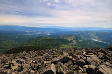 八ヶ岳連峰の蓼科山から眺めた景色