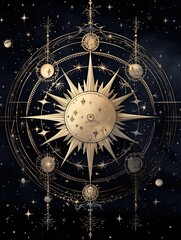 Celestial Zodiac Star Maps: Stunning Night Sky Artwork featuring Zodiac Constellations