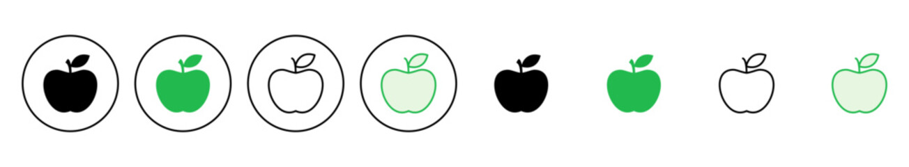 Apple icon set. Apple vector icon. apple symbols for your web design.