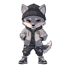 fox mascot cool character design