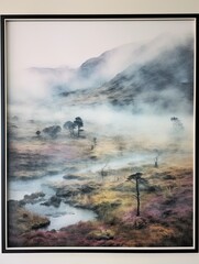 Misty Scottish Moors Framed Print - Enchanting Sights of Scottish Moor Wall Decor