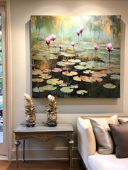 Earth-Toned Lotus Reflections: Serene Art in Natural Lotus Hues