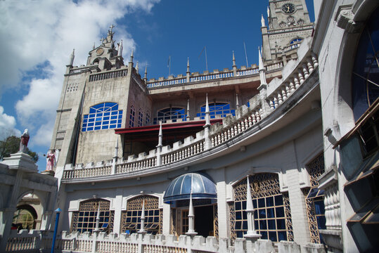 The Monastery of the Holy Eucharist, also known as the Our Lady of Lindogon Shrine and commonly known as the Simala Shrine or the Simala Parish Church is a Roman Catholic pilgrimage church.Philippine 