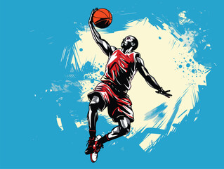  player playing basketball