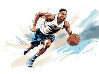  player playing basketball