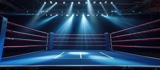 professional boxing match arena
