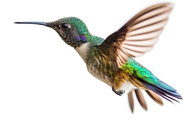 Fototapeta premium The Hummingbird isolated on white background AI Generative