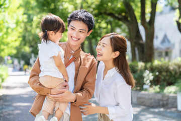 親娘　3人家族