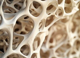 A close up of a bone structure. Generative AI.