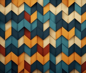 Colorful geometric pattern wallpaper. Generative AI.
