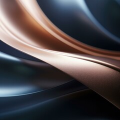 A close up of a metallic, curved surface. Generative AI.