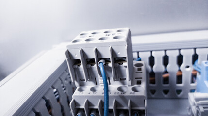 Electrical Magnetic Contactor relay on the circuit control machine.