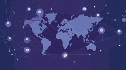 World wide business concept image. Vector illustration.