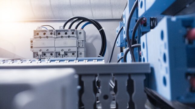 Installation panel power control circuit for controling machine