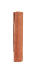 Dry aromatic cinnamon stick isolated on white