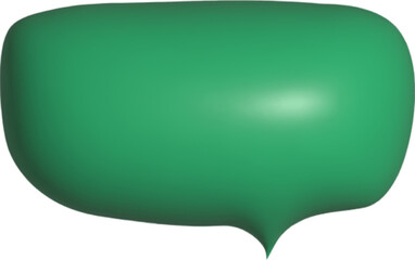 3D bubble speech, chat message