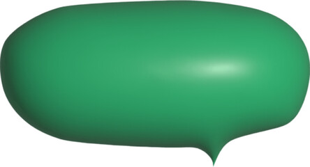 3D bubble speech, chat message