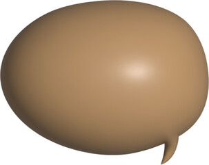 3D bubble speech, chat message