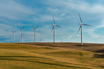 Wind Turbines on a Hill