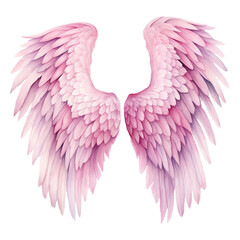 Fototapeta premium Heavenly Love: Valentine Angel Wings - Ethereal Elegance for Heartfelt Celebrations