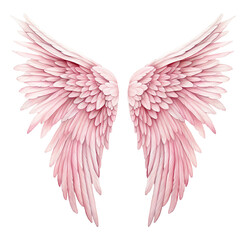 Fototapeta premium Heavenly Love: Valentine Angel Wings - Ethereal Elegance for Heartfelt Celebrations