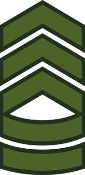 recommend clip art: Green sergeant military rank insignia stripes. Army chevron sergeant rank illustration. Symbol of authority and service vector illustration.