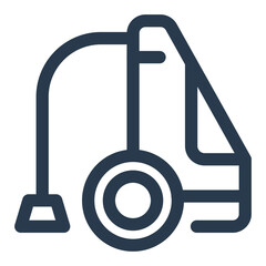 Efficient Vacuum Cleaner Vector Icon Illustration