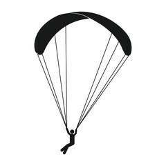 paragliding icon vector