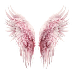Heavenly Love: Valentine Angel Wings - Ethereal Elegance for Heartfelt Celebrations - obrazy, fototapety, plakaty