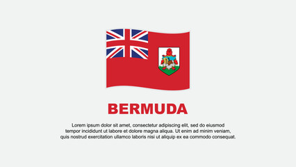 Bermuda Flag Abstract Background Design Template. Bermuda Independence Day Banner Social Media Vector Illustration. Bermuda Background