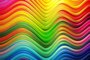 Colorful Wave Illusions Spectrum Fantasy