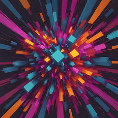 a vibrant and dynamic abstract background with a fusion of warm and cool colors, reminiscent of a cosmic explosion