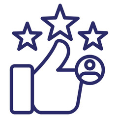 Review Icon Element For Design