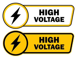high voltage elecronic sticker sign labels printable signage design for electrical place template
