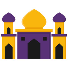 Eid mubarak islam vector decoration