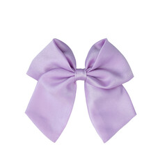 Lavender Cotton Sailor Bow on White Background