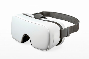 Virtual reality headset isolated on white background. 