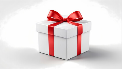 Fototapeta premium Gift on white background