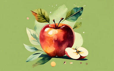   apple isolated  background