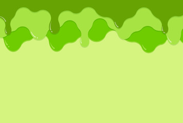 フレーム素材_垂れた液体_緑