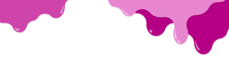 フレーム素材_垂れた液体_紫