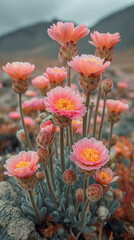  Pastel desert flowers illustration