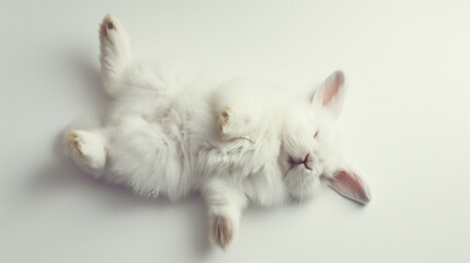 adorable bunny sleeping wallpaper. calming rhythm	