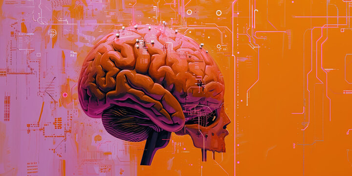 AI Brain Cloud Networking, GPU, Crypto, AI, Firewall Network Security, Artificial Intelligence, Cyber Security, Cloud Managed, Circuit Board, AI Generated Art for Business and Technology