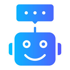 robot gradient icon