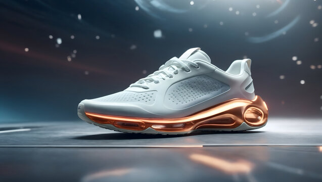 A Futuristic Sneaker Where Form Meets Function:  Step into the Spotlight with This Electrifying Design