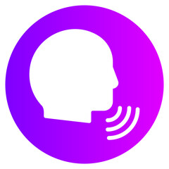 voice gradient icon