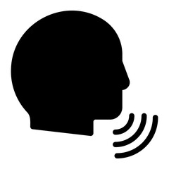 voice glyph icon