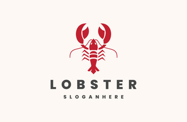 seafood with lobster isolated on white background