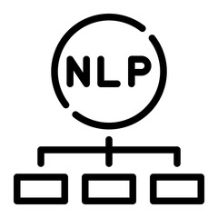 deep learning line icon